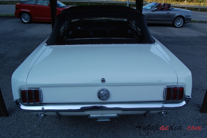 Ford Mustang 1st generation 1964-1973 (1966 Convertible), rear view