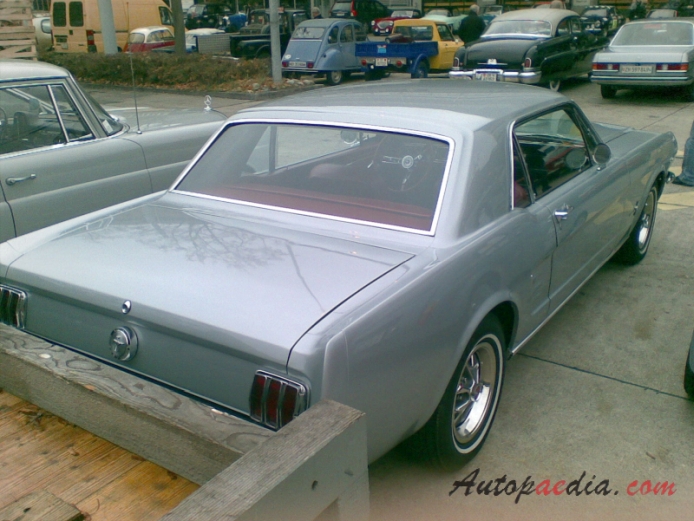 Ford Mustang 1st generation 1964-1973 (1966 Hardtop), right rear view