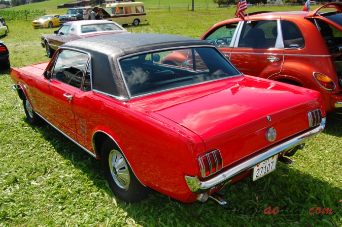Ford Mustang 1st generation 1964-1973 (1966 Hardtop),  left rear view