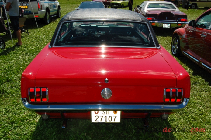 Ford Mustang 1st generation 1964-1973 (1966 Hardtop), rear view