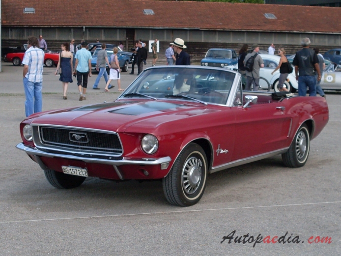 Ford Mustang 1st generation 1964-1973 (1968 Convertible), left front view