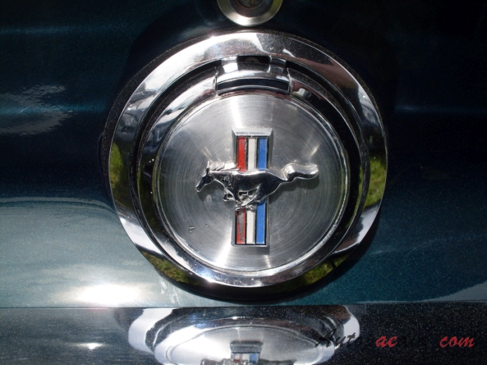 Ford Mustang 1st generation 1964-1973 (1968 hardtop), rear emblem  