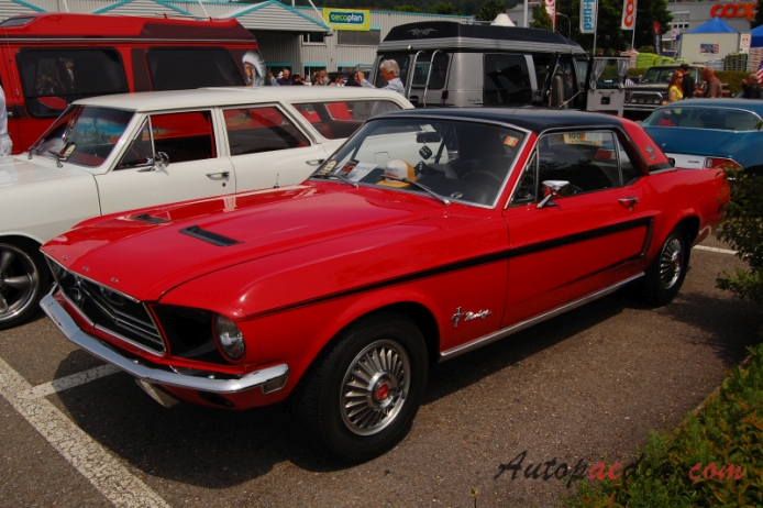 Ford Mustang 1. generacja 1964-1973 (1968 hardtop), lewy przód