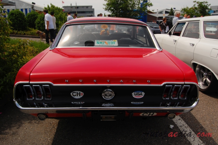 Ford Mustang 1st generation 1964-1973 (1968 hardtop), rear view
