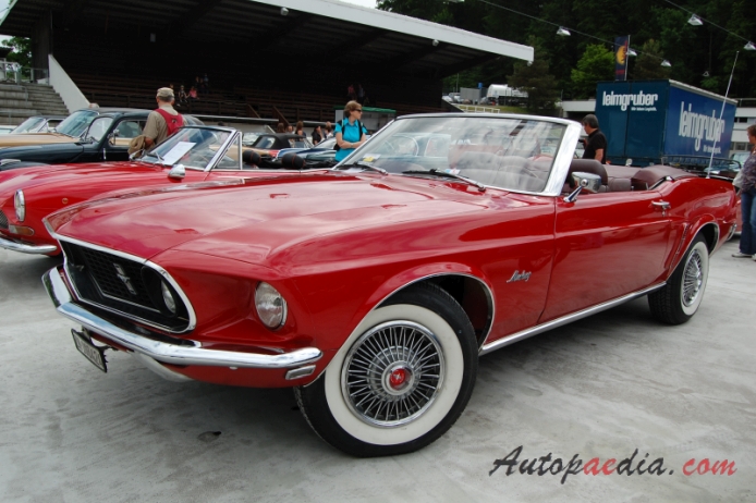 Ford Mustang 1st generation 1964-1973 (1969 Convertible 2d), left front view