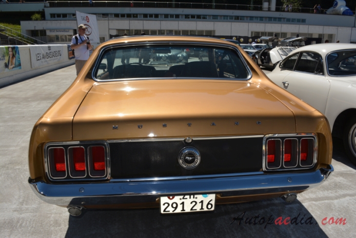 Ford Mustang 1. generacja 1964-1973 (1970 Grande hardtop), prawy bok