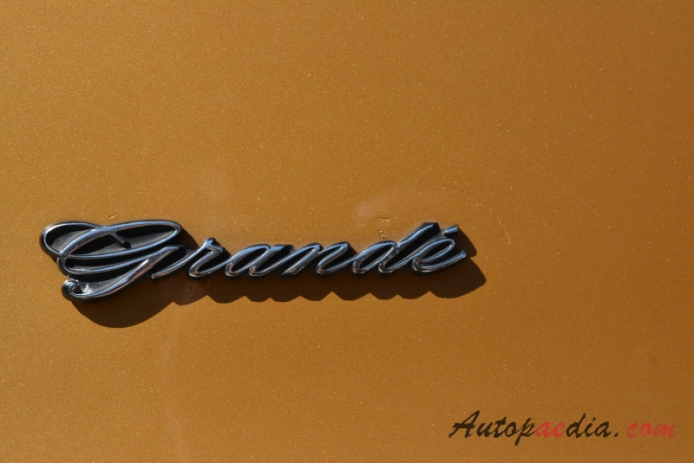 Ford Mustang 1st generation 1964-1973 (1970 Grande hardtop), side emblem 