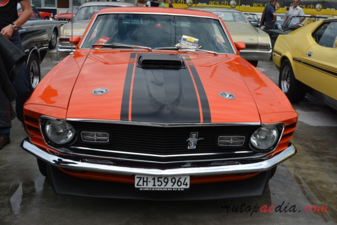 Ford Mustang 1st generation 1964-1973 (1970 Mach 1 351 Cobra Jet fastback), front view