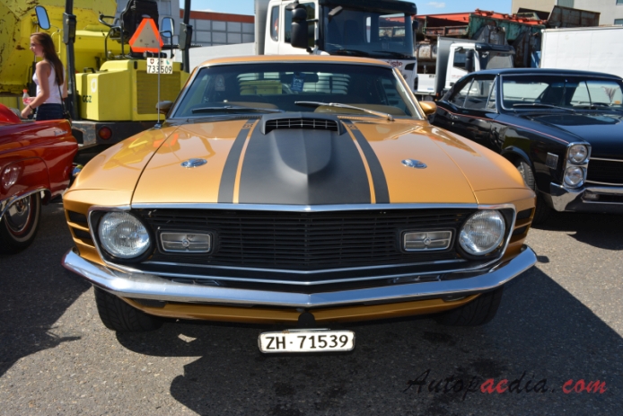 Ford Mustang 1st generation 1964-1973 (1970 Mach 1 fastback), front view