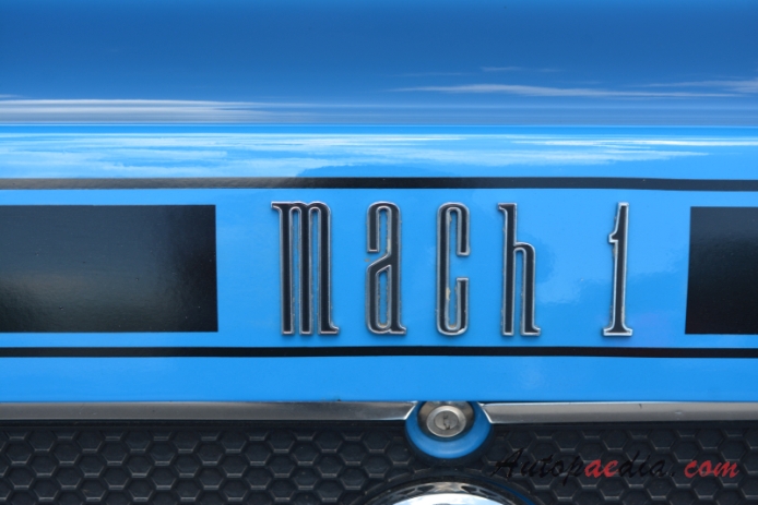 Ford Mustang 1st generation 1964-1973 (1970 Mach 1 fastback), rear emblem  