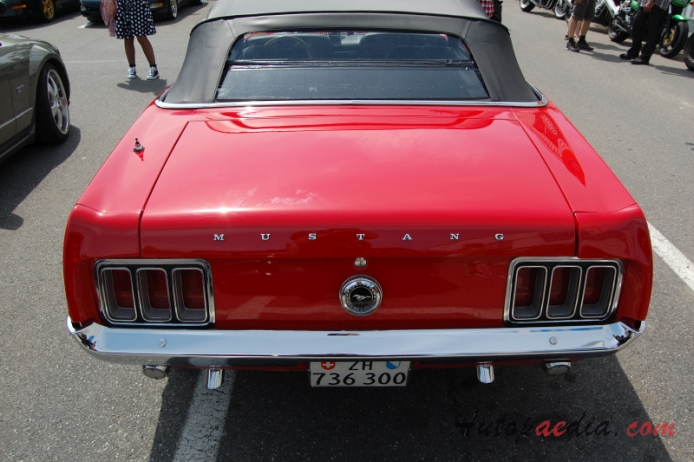 Ford Mustang 1st generation 1964-1973 (1970 convertible), rear view