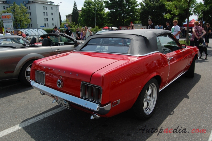 Ford Mustang 1st generation 1964-1973 (1970 convertible), right rear view