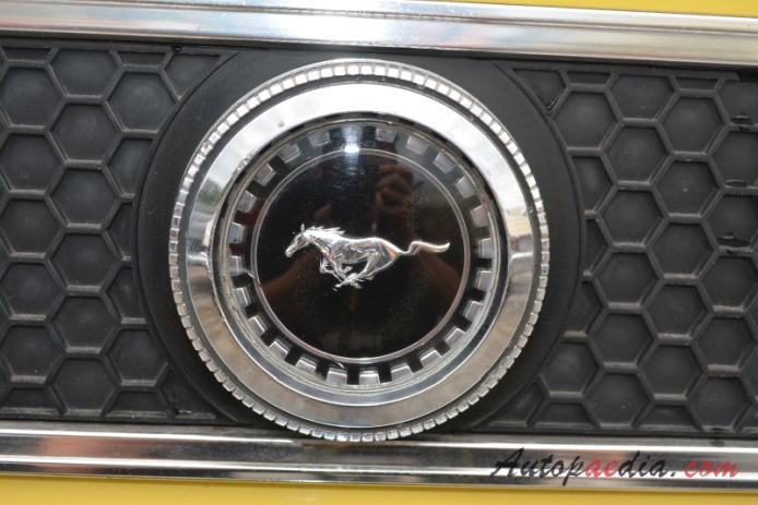 Ford Mustang 1st generation 1964-1973 (1971-1972 Mach 1 fastback), rear emblem  