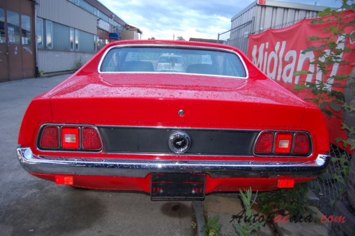Ford Mustang 1st generation 1964-1973 (1971-1972 hardtop 2d), rear view
