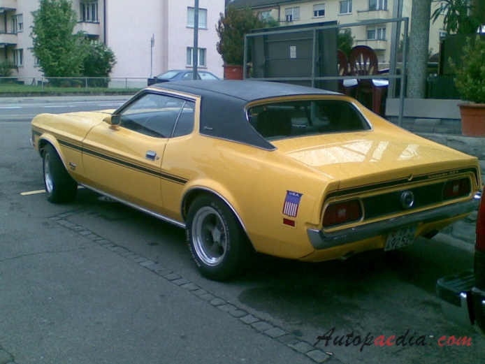 Ford Mustang 1st generation 1964-1973 (1971-1972 hardtop 2d),  left rear view