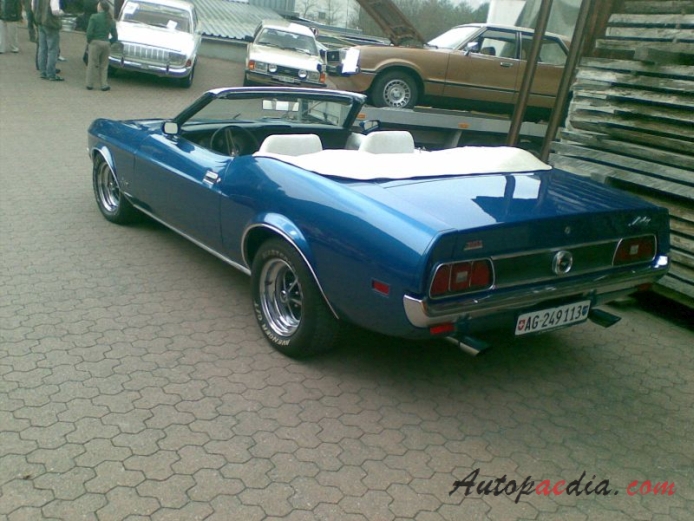 Ford Mustang 1st generation 1964-1973 (1971-1973 Convertible),  left rear view
