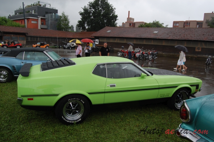 Ford Mustang 1st generation 1964-1973 (1971 Boss 351 fastback), right side view