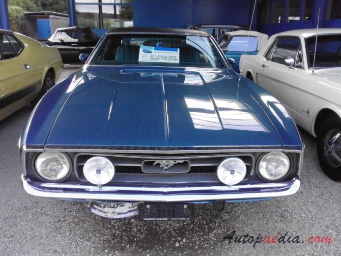 Ford Mustang 1st generation 1964-1973 (1971 V8 Grande), front view