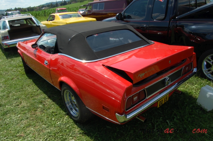 Ford Mustang 1st generation 1964-1973 (1972 T5 Convertible),  left rear view