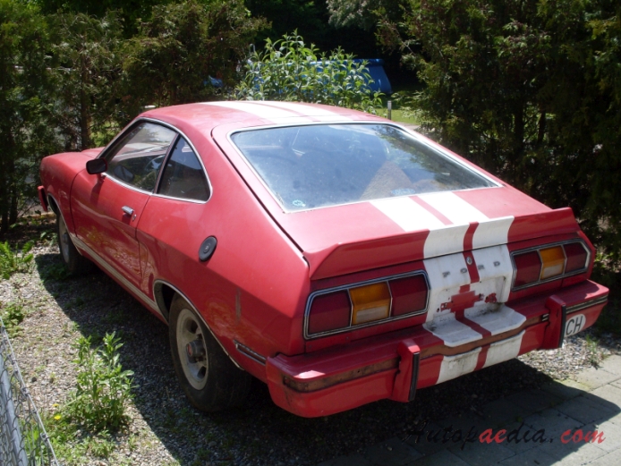 Ford Mustang 2nd generation 1974-1978 (hatchback 3d),  left rear view