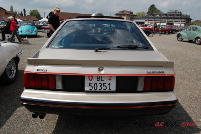 Ford Mustang 3rd generation 1979-1993 (1979 Indianapolis Pace Car hatchback 3d), rear view