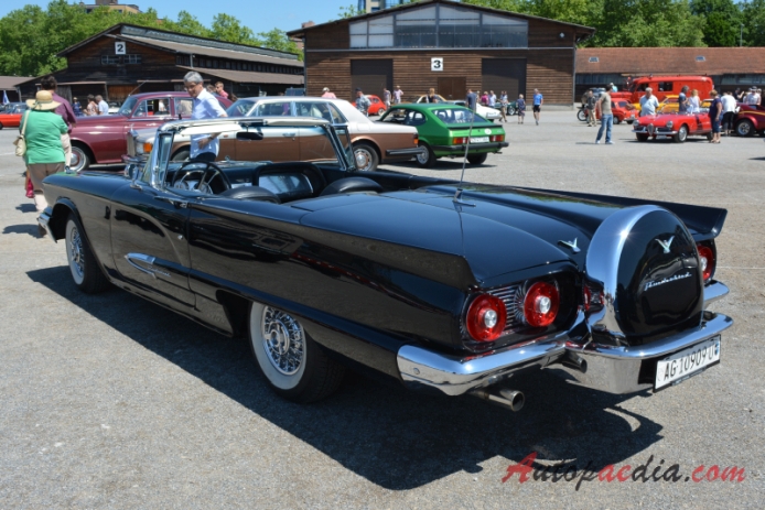 Ford Thunderbird 2nd generation 1958-1960 (1959 convetible 2d),  left rear view