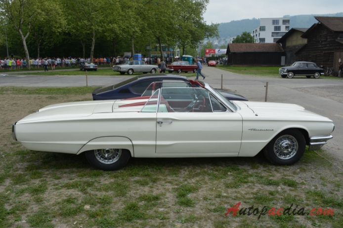 Ford Thunderbird 4th generation 1964-1966 (1964 Ford Thunderbird Sports Roadster convetible 2d), right side view
