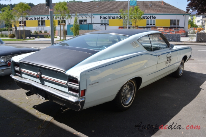 Ford Torino 1968-1976 (1968 hardtop fastback GT 2d), right rear view