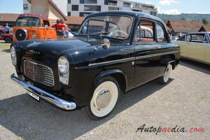 Ford Anglia 3. generacja 1953-1959 (1958 100E saloon 2d), lewy przód