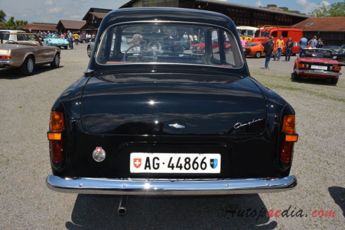 Ford Anglia 3rd generation 1953-1959 (1958 100E saloon 2d), rear view