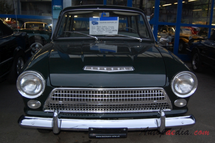 Ford Cortina Mk I 1962-1966 (1964 Mk Ia Consul Cortina sedan 4d), front view