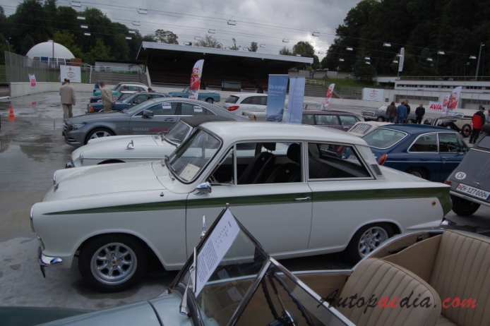 Ford Cortina Mk I 1962-1966 (1966 Mk Ib Lotus Cortina sedan 2d), left side view
