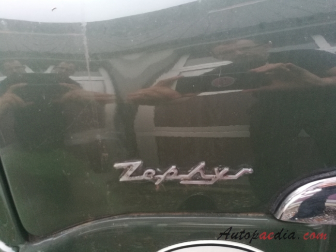 Ford Zephyr Mark I 1951-1956 (Zephyr Six sedan 4d), rear emblem  