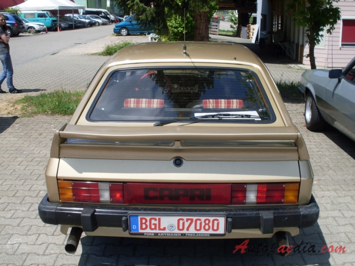 Ford Capri Mk III 1978-1986 (1978-1984 Ford Capri V6 hatchback 3d), rear view