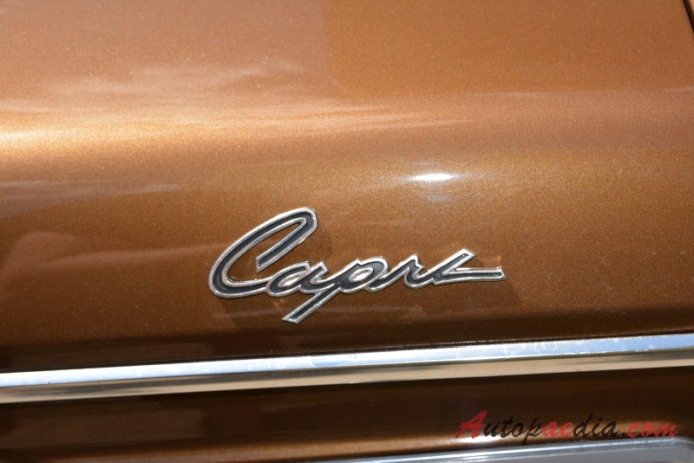 Ford Capri Mk I 1969-1974 (1970 Ford Capri 2300 GT XLR Coupé 2d), rear emblem  