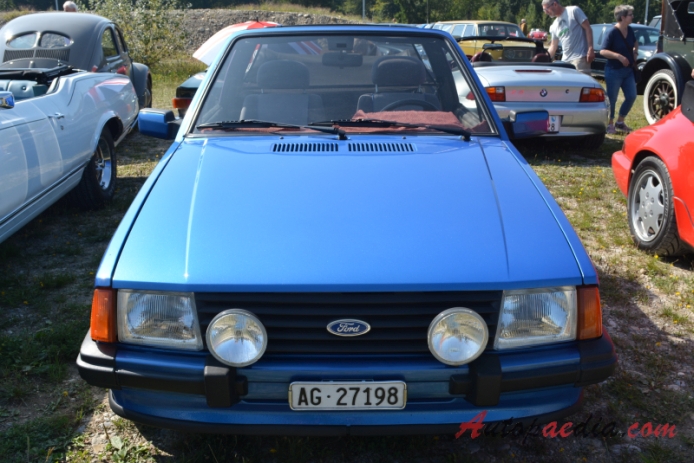 Ford Escort MkIII 1980-1986 (1983-1986 1.6i cabriolet 2d), front view