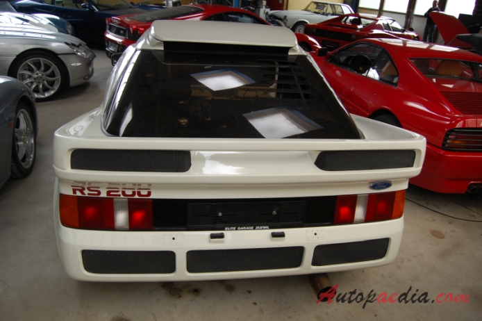 Ford RS200 1984-1986 (1986 Evo Group B), rear view