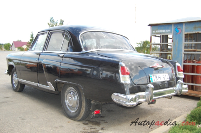 GAZ M-21 Volga 2nd series 1958-1962 (sedan 4d),  left rear view