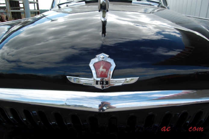 GAZ M-21 Volga 2nd series 1958-1962 (sedan 4d), front emblem  