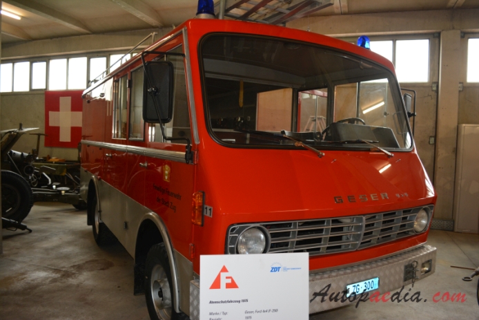 Geser F-250 4x4 1975-19xx (1975 fire engine), right front view