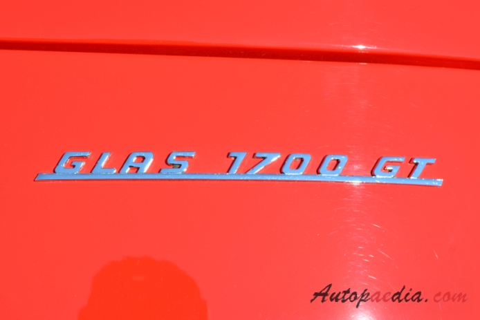 Glas GT 1964-1967 (1965-1967 1700 GT Coupé 2d), emblemat tył 