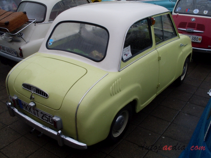 Glas Goggomobil T 1955-1969 (1956 250), right rear view