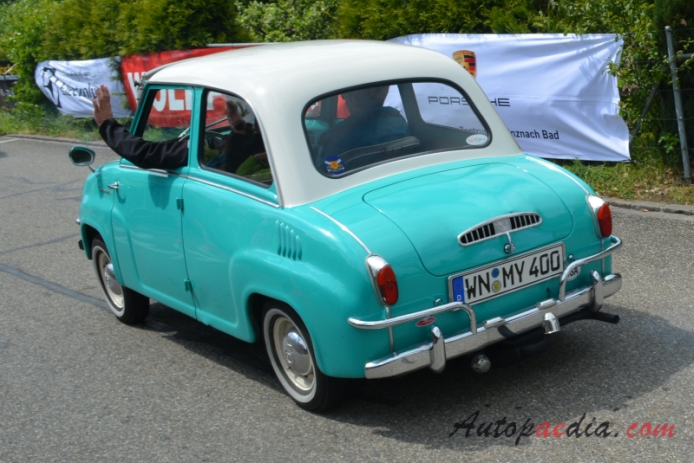 Glas Goggomobil T 1955-1969 (1957-1963 400ccm),  left rear view