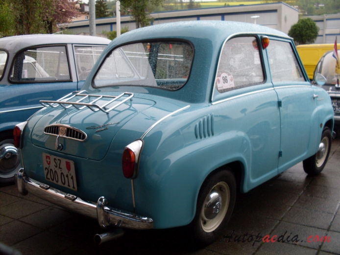 Glas Goggomobil T 1955-1969 (1957-1964 400), prawy tył