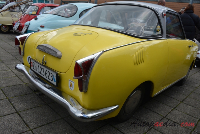 Glas Goggomobil TS 1957-1969 (1957 269cc Coupé 2d), right rear view