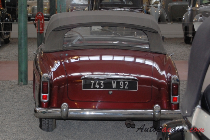 Grégoire Sport 1955-1962 (1955 cabriolet 2d), rear view