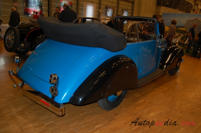 Hansa 1700 1935-1938 (1935 Gangloff convertible 2d), prawy tył