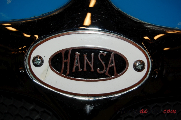 Hansa 1700 1935-1938 (1935 Gangloff convertible 2d), emblemat przód 