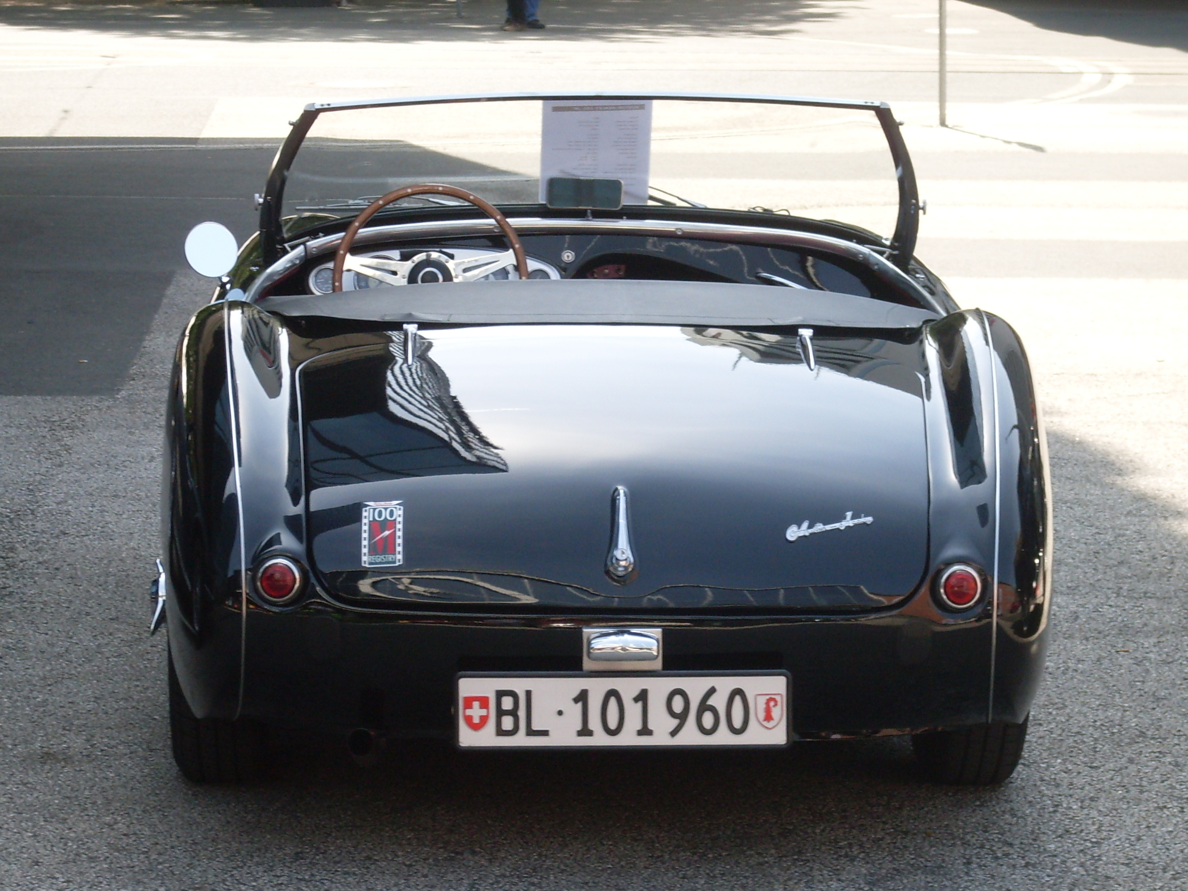 Austin-Healey 100-4 1953-1956 (1956 100M Le Mans BN2), tył