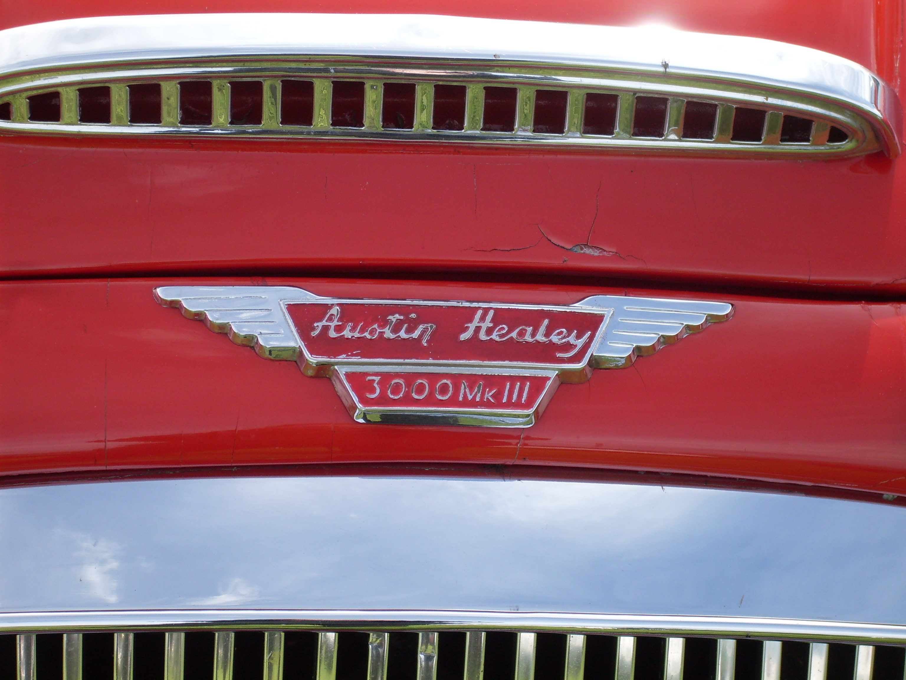 Austin-Healey 3000 Mk III 1964-1967 (1965-1967), emblemat przód 
